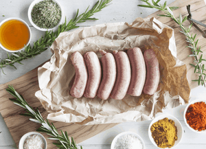 Certified Organic Beef, Honey & Rosemary Sausages