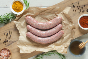 Certified Organic Lamb, Honey & Rosemary Sausages