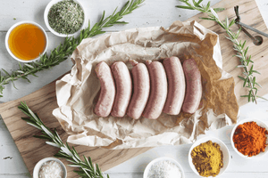 Certified Organic Beef, Honey & Rosemary Sausages