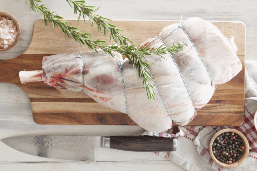 Certified Organic Easy Carve Leg of Lamb