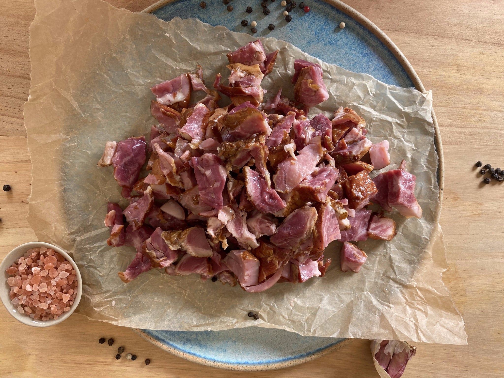 Chemically Nitrate Free Diced Bacon & Ham Cherry Tree Organics